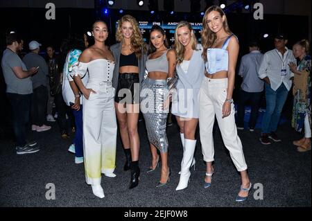Josephine Skriver At Siriusxm On Radio Row For Super Bowl Liv Held At The Miami Beach Convention Center In Miami Florida On Jan 31 2020 Photo By Anthony Behar Sipa Usa Stock Photo