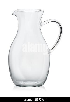Empty glass decanter Stock Photo