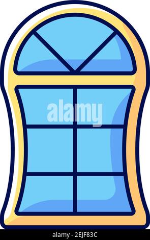 Custom windows RGB color icon Stock Vector