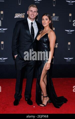 MIAMI, FL - FEBRUARY 1: Cooper Kupp and Anna Croskrey attend the 2020