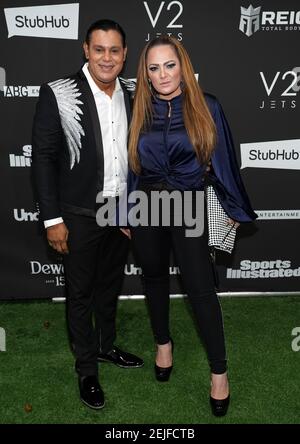 MIAMI BEACH, FLORIDA - FEBRUARY 01: Sammy Sosa and Sonia Sosa attend Sports  Illustrated The Party Brought To You By The Undisputed Group And ABG  Entertainment With DaBaby, Black Eyed Peas, And