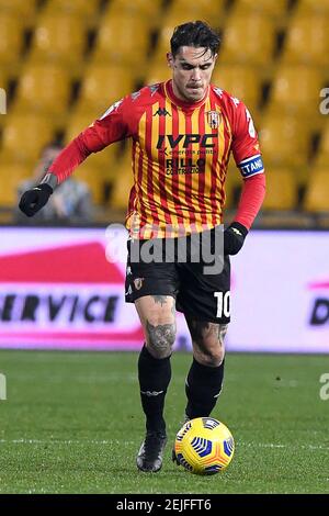 Benevento Italy. 07th Feb 2021. Nicolas Viola of Benevento Calcio