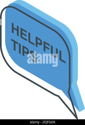 Creative tips icon. Isometric of creative tips vector icon for web design isolated on white background Stock Vector