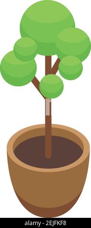 Airport tree icon. Isometric of airport tree vector icon for web design isolated on white background Stock Vector