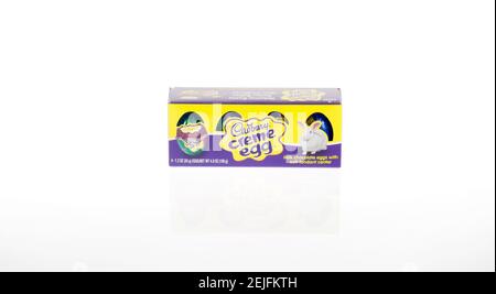 Cadbury Creme Eggs package of 4 a popular Easter candy Stock Photo