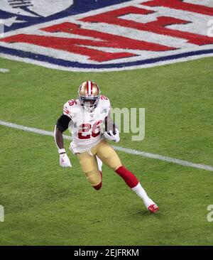 San Francisco 49ers' Kendrick Bourne (84) runs against Kansas City Chiefs' Charvarius  Ward duri …