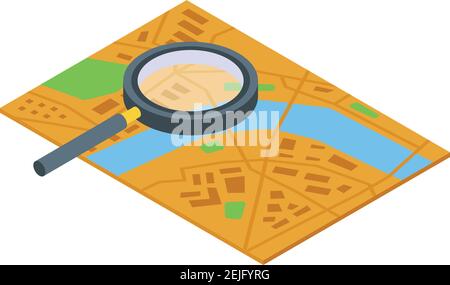 Itinerary icon. Isometric of itinerary vector icon for web design isolated on white background Stock Vector