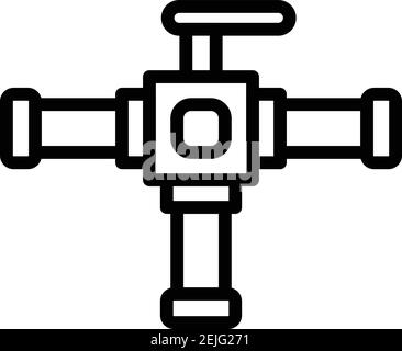 Pool tap icon. Outline pool tap vector icon for web design isolated on white background Stock Vector