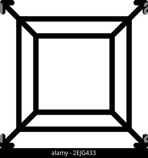 Size redesign icon. Outline size redesign vector icon for web design isolated on white background Stock Vector