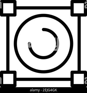 Creation redesign icon. Outline creation redesign vector icon for web design isolated on white background Stock Vector