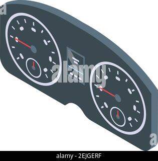 Dashboard panel icon. Isometric of dashboard panel vector icon for web design isolated on white background Stock Vector