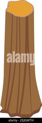 Tree log icon. Isometric of tree log vector icon for web design isolated on white background Stock Vector