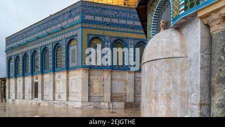 Dome of the Rock, Temple Mount (Haram esh-Sharif), Old City, Jerusalem, Israel Stock Photo