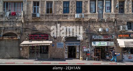 View of Flea Market, Jaffa, Tel Aviv, Israel Stock Photo