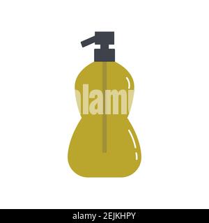 liquid soap for disinfection of hands.  Stock Vector