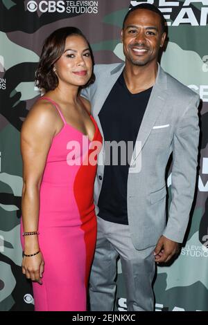 Actors Toni Trucks and Brandon Phillips attend the screening of CBS'  News Photo - Getty Images