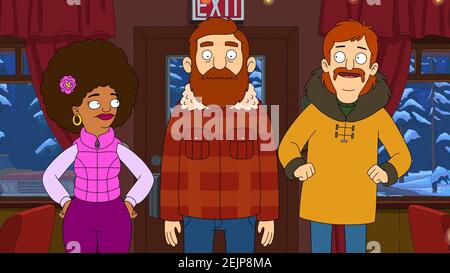 THE GREAT NORTH, from left: Beef Tobin (voice: Nick Offerman), Judy ...