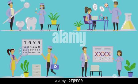 medicine flate illustration design art Stock Vector