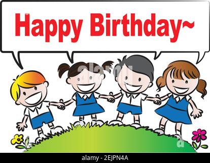 vector happy birthday card Stock Vector
