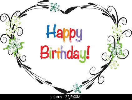 vector happy birthday card Stock Vector