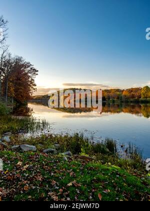 Keystone Lake before Sunset in Keystone State Park in the Laurel ...