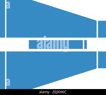 Binocular flat icon Stock Vector