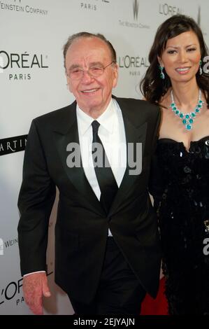 (L-R) Rupert Murdoch and wife Wendi Deng attends arrivals for Weinstein Co. Golden Globes After Party at Trader Vics at the Beverly Hills Hilton on January 15, 2007 in Beverly Hills, California. Credit: Jared Milgrim Stock Photo