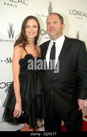 (L-R) Georgina Chapman and Harvey Weinstein attends arrivals for Weinstein Co. Golden Globes After Party at Trader Vics at the Beverly Hills Hilton on January 15, 2007 in Beverly Hills, California. Credit: Jared Milgrim Stock Photo
