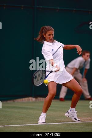 Italian tennis player Rita Grande, Wimbledon, UK 1993 Stock Photo - Alamy