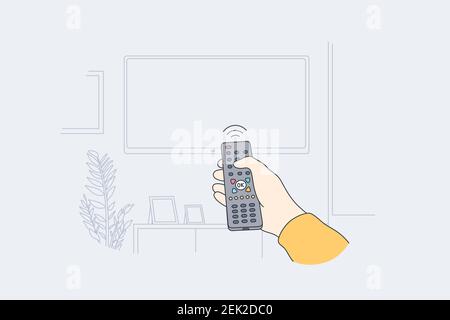 Television, home entertainment concept Stock Vector