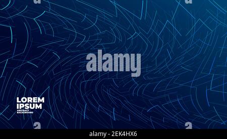 Abstract lines on dark blue background. Stock Vector