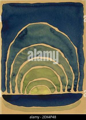 Georgia O'Keeffe artwork entitled Sunrise - 1916 Stock Photo - Alamy