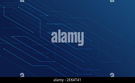 Technology connection digital data abstract background. Simple futuristic modern geometric connection line background. Stock Vector
