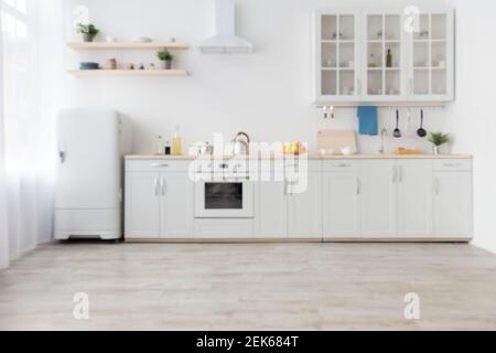 Simple design, rent and sale, blog at flat, empty space Stock Photo