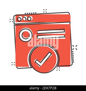 To do list icon in comic style. Document checklist cartoon vector illustration on white isolated background. Notepad check mark splash effect business Stock Vector