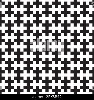 Seamless interlocking geometric squares pattern Stock Vector