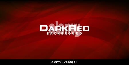 Abstract dark from red to black textured background with curved stripe. Vector graphic pattern Stock Vector