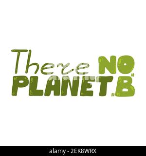 Save our Planet lettering print vector illustration. Zero waste ...