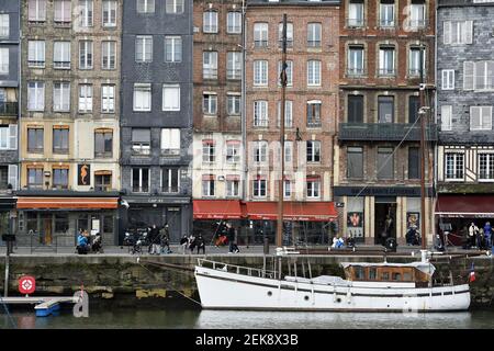 Honfleur old harbour - Calvados - Paris Stock Photo