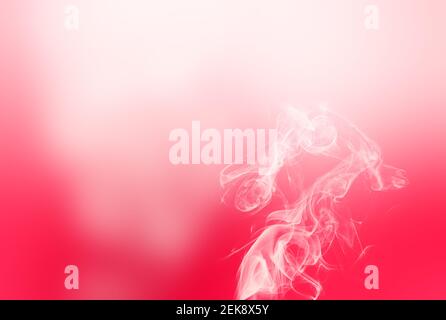 Pink wipe smoke cloud. Abstract mystic freeze motion diffusion background Stock Photo