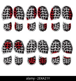 Grunge shoes wear background Stock Vector
