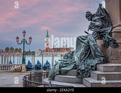 Italy, Veneto, Venice, Monument to king Victor Emmanuel II Stock Photo