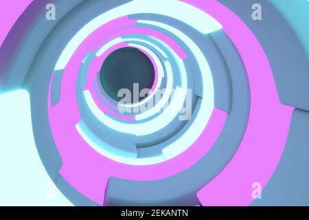 Full frame shot of illuminated pink and gray pattern Stock Photo