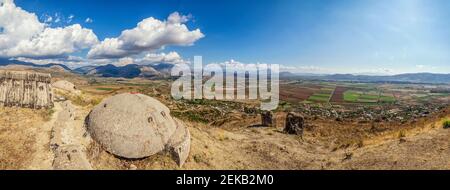 Albania, Vlore County, Finiq, Ruins of ancient Greek city of Phoenice Stock Photo