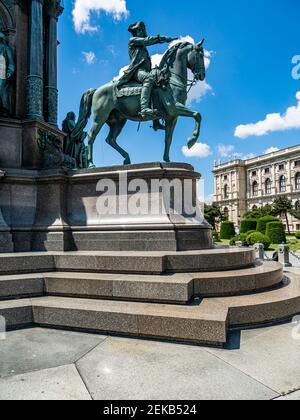 Austria, Vienna, Maria Theresa Square in front of Kunsthistorischem Museum Stock Photo