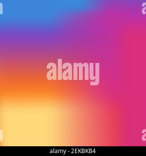 Colorful modern instagram smooth gradient background. Vector illustration Stock Vector