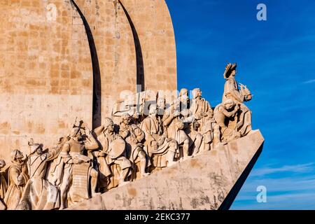 Portugal, Lisbon, Monument of the Discoveries in Belem Stock Photo