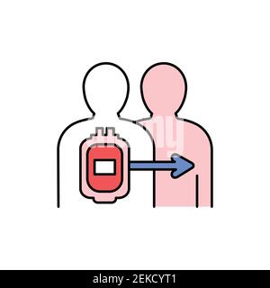 Muscle transplant color line icon. Eating show. Autonomous sensory meridian response, sound waves as a symbol of enjoying sounds. Editable stroke. Stock Vector