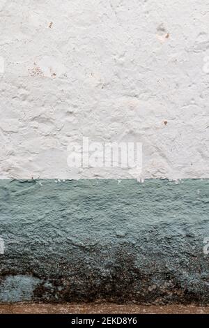 Painted stone walls in Andalusia southern Spain Stock Photo