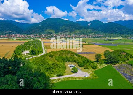 Thracian tomb of Seuthes III near Kazanlak in Bulgaria Stock Photo